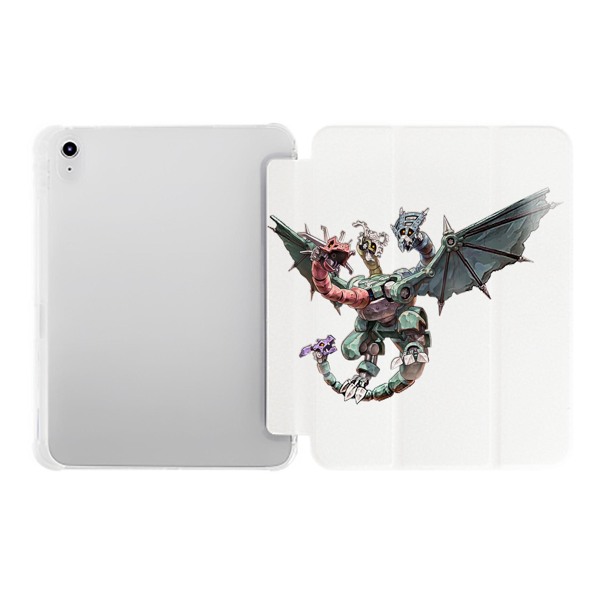 （画像用） 遊☆戯☆王 Yu-Gi-Oh! IPad ケース ペン収納付き 三つ折りスタンド PUレザー×シリコン 対応機種9.5/10.5/10.9インチ